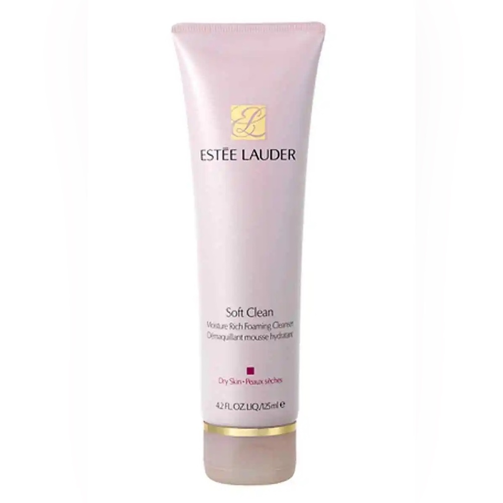 New Estée Lauder Soft Clean Moisture Rich Foaming Cleanser, 4.2 oz Full Size